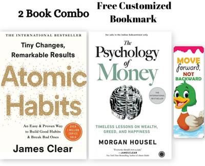 Atomic Habits+The Psychology Of Money (Customized Bookmark )