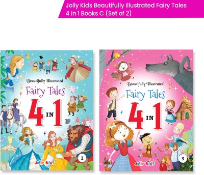 Jolly Kids Beautifully Illustrated Classic Fairy Tales 4 In 1 Books C Set Of 2 For Kids Ages 3+| Snow White And The Seven Dwarfs, Goldilocks And The Three Bears, Little Red Riding Hood(Paperback, Jolly Kids)