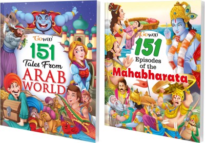 151 Tales From Arab World And 151 Episodes Of The Mahabharata I Pack Of 2 Books I Illustrated Stories For Children By Gowoo(Paperback, Manoj Publication editorial board)