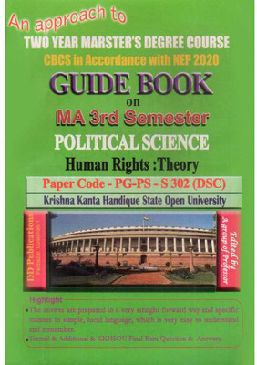 Political Science: M.a. Third Semester [3rd Sem]: An Approach To Guide Book On Political Science [human Rights Theory] For M.a. Third Semester Under Krishna Kanta Handique State Open University With Paper Code Pg-Ps-S302 [dsc]: Prepared In Accordance With Nep And Edited By A Group Of Experienced Pro