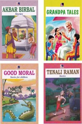 English Stories - Akbar Birbal | Grandpa Stories | GoodMoral Stories | Tenali Raman Stories - Set Of 4 Books(Paperback, Sita Lakshmi)