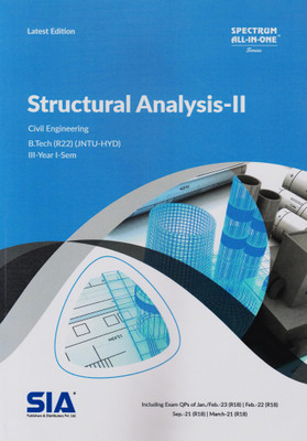 Structural Analysis-II (Civil Engineering) B.Tech III-Year I-Sem (R22) JNTU-HYD Latest Edition(Paperback, SIA Team Of Experts)