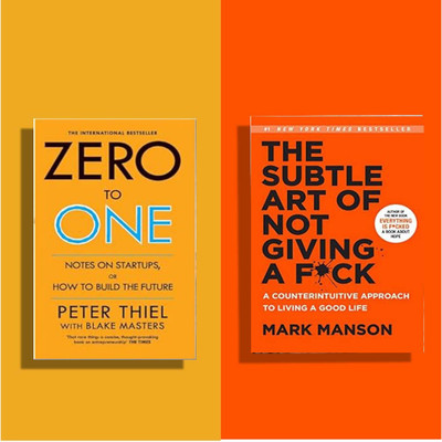 Combo: ( Zero To One + The Subtle Art Of Not Giving A F** ) Bestseller 2 Books Ser(Paperback, Peter Thiel, Manson Mark)