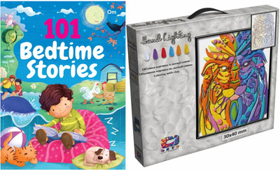 Bundle Pack Of Story Book : 101 Bedtime Stories For Children: Colourful Illustrated Story Book (Paperback, Om Books Editorial Team) And DIY Wall Handlighting Clay Painting Frame With Clay Inside - 70072(Paperback, PANEL OF AUTHORS) Bundle Pack Of Story Book : 101 Bedtime Stories For Children: Colourful Illustrated Story Book (Paperback, Om Books Editorial Team) And DIY Wall Handlighting Clay Painting Frame With Clay Inside - 70072(Paperback, PANEL OF AUTHORS)