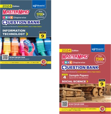 Information Technology Social Science (2 Books Combo) Cbse Question Bank Class 9 With Cbse Sample Paper For 2024 Exams By Master Mind(Paperback, Blueprint Editorial Board)