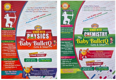 My Baby Bullet Q Senior Inter Physics, Chemistry Study Guide 2 Books Set, Quick Revision & Exam Prep Material For AP & TG Board, English Medium, 2025-2026(Paperback, BABY BULLET SERIES)