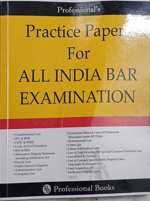 All INDIA Bar Examination (Conducted By The Bar Council Of India) Solved Papers (2011-2024)( Including XIX-2024 , December Paper) Answers With Explanation & Case Laws(Paperback, Shikha Arora) All INDIA Bar Examination (Conducted By The Bar Council Of India) Solved Papers (2011-2024)( Including XIX-2024 , December Paper) Answers With Explanation & Case Laws(Paperback, Shikha Arora)