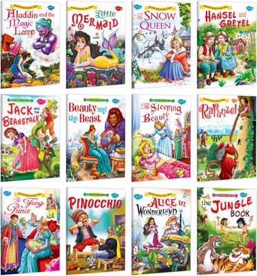 Princess Fairy Tales Pack : A Set Of 12 Classic Children Fairy Tales (Abridged And Retold) Paperback | Super Jumbo Combo For Collecters And Library Story Books(Paperback, Manoj Publications)