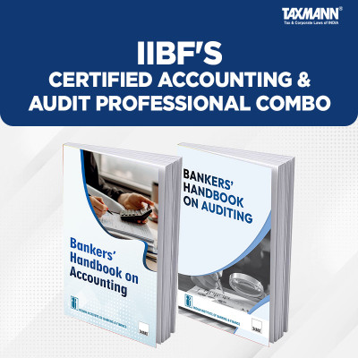 IIBF X Taxmann's Certified Accounting & Audit Professional Combo – Bankers' Handbook On Accounting And Bankers' Handbook On Auditing | Set Of 2 Books(Paperback, Indian Institute of Banking & Finance)