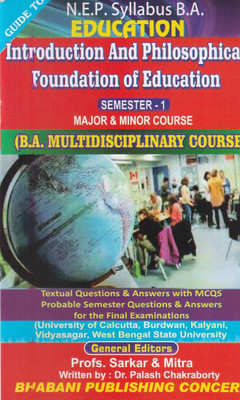 Introduction And Philosophical Foundation Of Education Sem-1 Guide(Paperback, SARKAR & MITRA)