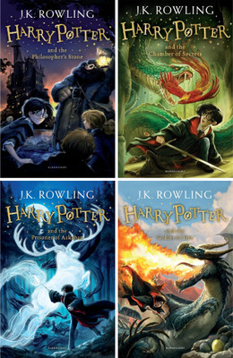 Harry Potter 4 Book Set : Harry Potter And The Philosopher's Stone + Harry Potter And The Chamber Of Secrets + Harry Potter And The Prisoner Of Azkaban + Harry Potter And The Goblet Of Fire(Paperback, J K Rowling) Harry Potter 4 Book Set : Harry Potter And The Philosopher's Stone + Harry Potter And The Chamber Of Secrets + Harry Potter And The Prisoner Of Azkaban + Harry Potter And The Goblet Of Fire(Paperback, J K Rowling)
