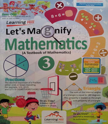 Let's Magnify Mathematics A Textbook Of Mathematics Class 3(Pepper back, Asha ashok)