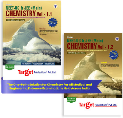 NEET UG / JEE Mains Absolute Chemistry Vol 1.1 And 1.2 | Medical And Engineering Entrance Exam 2024 | Chapterwise MCQs With Solutions | As Per Latest Syllabus Prescribed By NMC | 2 Books(Paperback, Content Team at Target Publications)