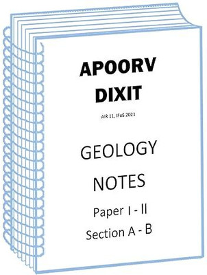 Topper Apoorv Dixit Air 11 Geology Optional Handwritten Notes Of Paper 1&2 For Mains Spiral Bound(Spiral Binding, Apoorv Dixit)