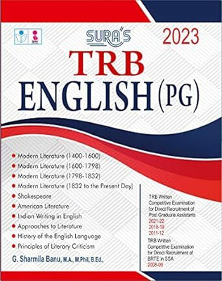 SURA`S TRB English(PG) Exam Book - Latest Updated Edition 2023(Paperback, V.V.. SUBBURAJ)