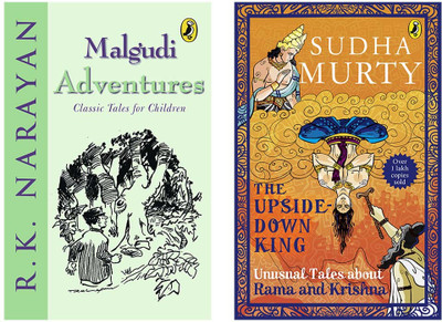 Malgudi Adventures & The Upside-Down King: Unusual Tales About Rama And Krishna By Murty, Sudha (SET OF 2 BOOKS)(Paperback, Narayan R.K. & Murty Sudha)