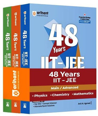 48 Year Solved Papers FOR IIT JEE MAINS COMBO SET OF 3 BOOKS PCM (PHYSICS, MATHS And CHEMISTRY) Chapterwise And Topicwise Solved Papers , Advanced (2025–1978) And Main (2025–2013) , Key Concepts And Quick Solutions , English Medium (Set Of 3)(Paperback, DC Pandey, AMIT M AGARWAL, Ranjeet Shahi)
