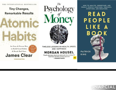 Generic Books. Read People Like Book + Atomic Habits + The Psychology Of Money. Combo Set Of 3 Books(Paperback, Self help books)