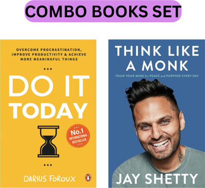 Do It Today & Think Like A Monk Self-Help Books (Combo Book Set)(Paperback, Darius Foroux, Jay Shetty)