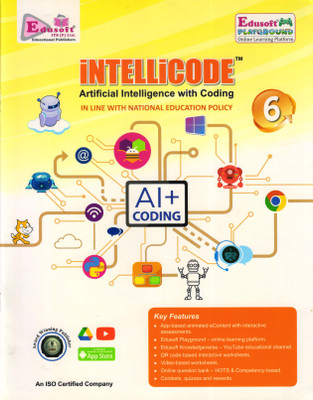 Edusoft INTELLiCODE Artificial Intelligence With Coding Class - 6(Paperback, GAGAN AGARWAL)