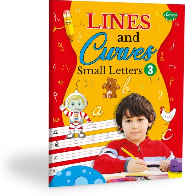 Lines and Curves–3 Small Letters book for kids : Letter learning book for kids, Kids learning book, Practice book for kids.(Paperback, SAWAN)