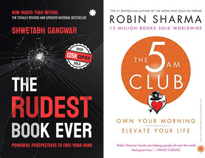 The Rudest Book Ever+The 5 Am Club(Paperback, Shwetabh Gangwar, Robin Sharma)
