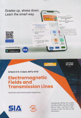 Electromagnetic Fields And Transmission Lines (ECE) B.Tech II-Yr II-Sem (R22) Latest 2024 Edition JNTU-HYD(Paperback, SIA Team Of Experts)