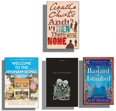 Best 4 Books Combo ( And Then There Were None + Welcome To The Hyunam-Dong Bookshop + I Feel In Hope With Love + The Bastard Of Istanbul ) English(Paperback, Agatha Christie, Hwang Bo-reum)