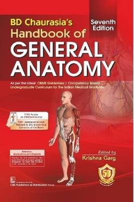 Handbook Of General Anatomy BD Chaurasiya Seventh Edition 2025 Hand Book(Paperback, Krishna GRAG)