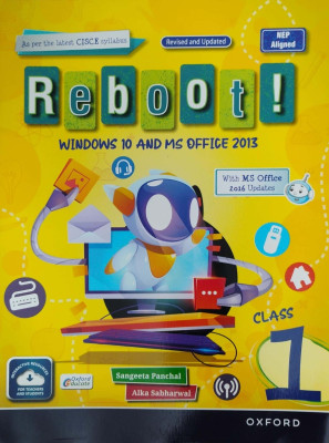Cisce Reboot Windows 10 And Ms Office Class 1(Pepper back, Sangeeta panchal)