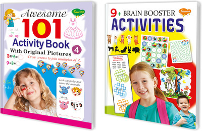 Brilliant Brain Activity Books | Pack Of 2 Books(V4) | Super Jumbo Combo For Collecters And Library Activity Books(Paperback, Manoj Publications Editorial Board)