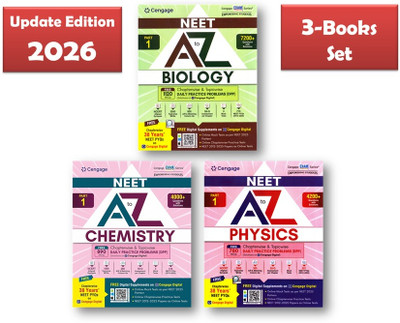 Cengage NEET A To Z - Physics, Chemistry & Biology Part-1's [PCB Combo -Set Of 3 Books ] With FREE 38 Year's NEET PYQs On Cengage Digital- For New Edition 2026 Exam(Paperback, Cengage Neet Expeart Team)