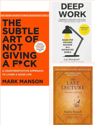 Deep Work, Subtle Art, The Last Lecture, Combo_set (English)(Paperback, Self help)