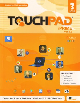 Touchpad IPRIME Ver. 2.0 For ICSE Class - 3 (Computer Science Textbook | Windows 10 And Ms Office 2016)(Paperback, Partha Saha)