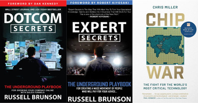 Dotcom Secrets, Expert Secrets, Chip War(Paperback, Chris Miller, Russell Brunson)