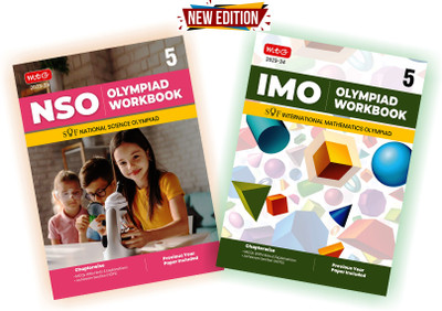 Class 5: Olympiad Workbook Combo For NSO-IMO (Set Of 2 Books) New Edition (2023-24 )(Paperback, MTG Editorial Board)