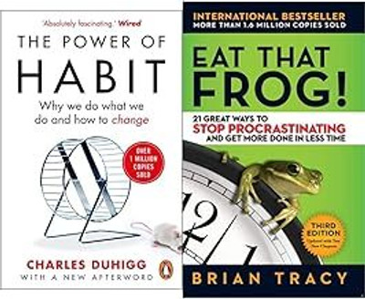 The Power Of Habit: Why We Do What We Do, And How To Change+Eat That Frog!: 21 Great Ways To Stop Procrastinating And Get More Done In Less Time(Set Of 2books)(Paperback, Combo)