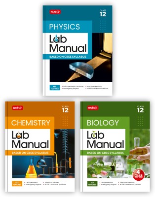 MTG Lab Manual Class 12 Physics, Chemistry & Biology (Set Of 3 Books) | Based On CBSE Syllabus | Lab Experiments, Viva-Voce Question & NCERT Lab Manual Question(Paperback, Mtg Editorial Board)