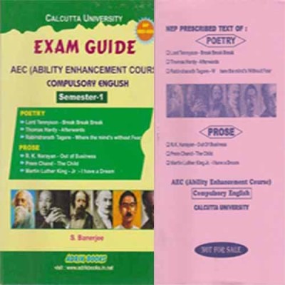 (Nep) Exam Guide Aec (Ability Enhancement Course) Compulsory English Semester-1 (Sets Of Two Book) By S. Banerjee(Paperback, S. BANERJEE)