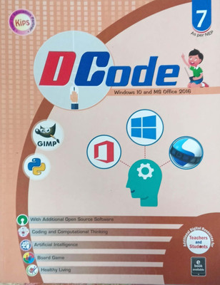 D Code Windows 10 And Ms Office Class 7(Pepper back, Kips learning)