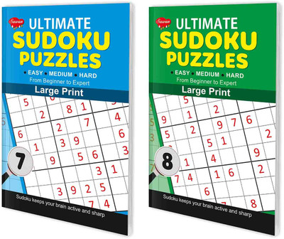 Ultimate Sudoku Puzzles - 7 and 8 book for kids : Brain teaser puzzle collection, Kids puzzle book, Learning book for kids | Pack of 2 books(Paperback, SAWAN)