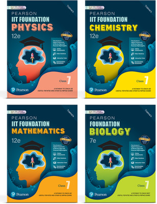 Pearson IIT Foundation' 25 Class 7 Biology Chemistry Mathematics Physics| NEET, NTSE & Olympiad Exams| Free Acess To Online Assessments, Video Solutions & Interactive Tests(Paperback, Trishna Knowledge System) Pearson IIT Foundation' 25 Class 7 Biology Chemistry Mathematics Physics| NEET, NTSE & Olympiad Exams| Free Acess To Online Assessments, Video Solutions & Interactive Tests(Paperback, Trishna Knowledge System)