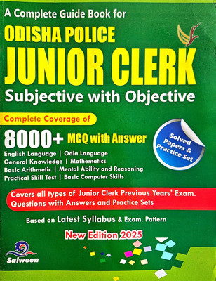 Odisha Police Junior Clerk And Driver Exam Guide 2025 | English Medium | Salween Publisher | 8000+ MCQs With Answers(Paperback, SALWEEN EDITORIAL BOARD)