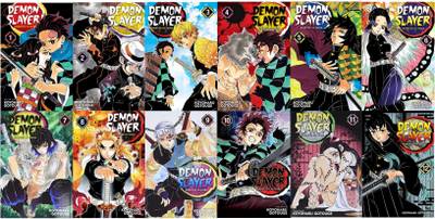 Demon Slayer Manga Set (1 To 12) Volumes