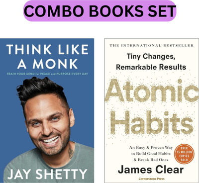 Think Like A Monk & Atomic Habits Self-Help Books (Combo Book Set)(Paperback, James Clear, Jay Shetty)