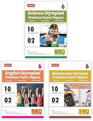 MTG Class-6 IMO-NSO-IEO Olympiad 10 Previous Years Papers (2024-2020 Set A & B) Mathematics, Science & English (Set Of 3 Books) With Model Test Papers & 24 Sample OMR Sheets | PYQs For SOF 2025-26 Exam Paperback – 14 April 2025(Paperback, Mtg Editorial Board) MTG Class-6 IMO-NSO-IEO Olympiad 10 Previous Years Papers (2024-2020 Set A & B) Mathematics, Science & English (Set Of 3 Books) With Model Test Papers & 24 Sample OMR Sheets | PYQs For SOF 2025-26 Exam Paperback – 14 April 2025(Paperback, Mtg Editorial Board)