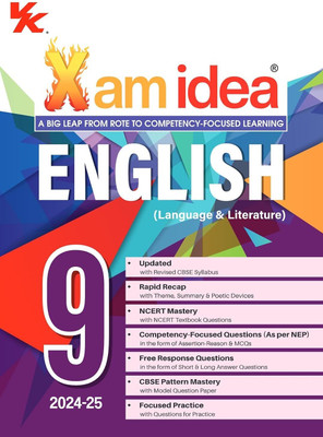 Xam Idea English (Language & Literature) Class 9 Book | CBSE Board | Chapterwise Question Bank | Based On Revised CBSE Syllabus | NCERT Questions Included | 2024-25 Exam(Paperback, Xamidea Editorial Board) Xam Idea English (Language & Literature) Class 9 Book | CBSE Board | Chapterwise Question Bank | Based On Revised CBSE Syllabus | NCERT Questions Included | 2024-25 Exam(Paperback, Xamidea Editorial Board)