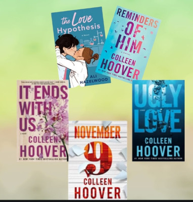 Ugly Love+ Reminder Of Him + November 9+ It Ends With Is + The Love Hypothesis(Paperback, Colleen hoover, Ali Hazelwood)