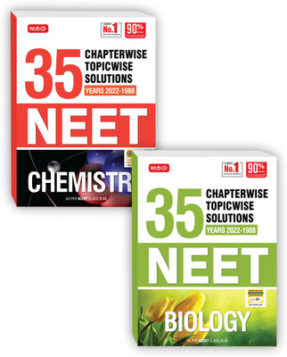 MTG 35 Years NEET Previous Year Solved Question Papers With NEET Chapterwise Topicwise Solutions - NEET 2023 Preparation Books, Set Of 2 Books NTA Neet 35 Years Questions, Chemistry Biology(Paperback, MTG Editorial Board)