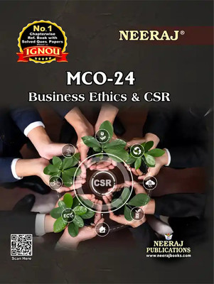 MCO-24:Business Ethics And CSR| ENGLISH MEDIUM| IGNOU| NEERAJ PUBLICATION| 2025| LATEST EDITION(Paperback, NEERAJ EXPERTS)